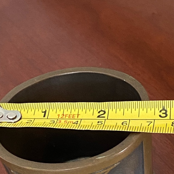 Aedel Malm Denmark Vintage 1960s Bronze Cup Votive Dish Viking Ship Marked - Picture 9 of 9